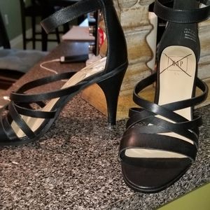 Black Strappy Heeled Sandal